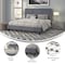 Flash Furniture Roxbury King Platform Bed, Light Gray SL-BK5-K-LG-GG - alternate 6